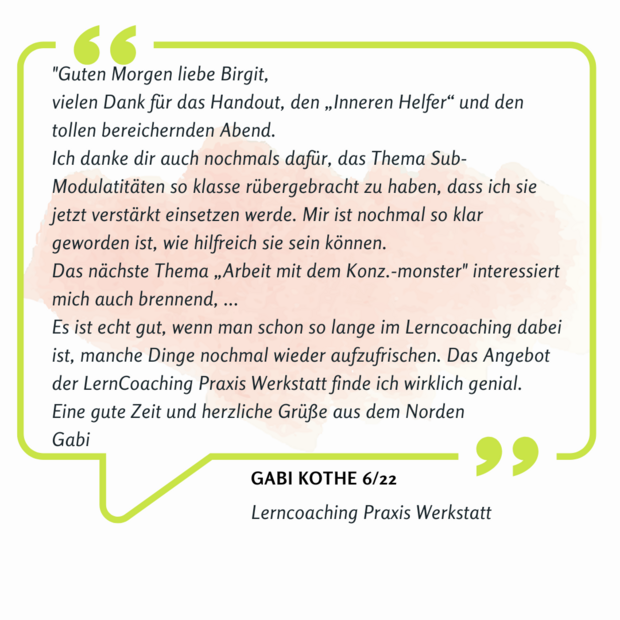 Lerncoach Master-Modul: Vertiefung und Praxis